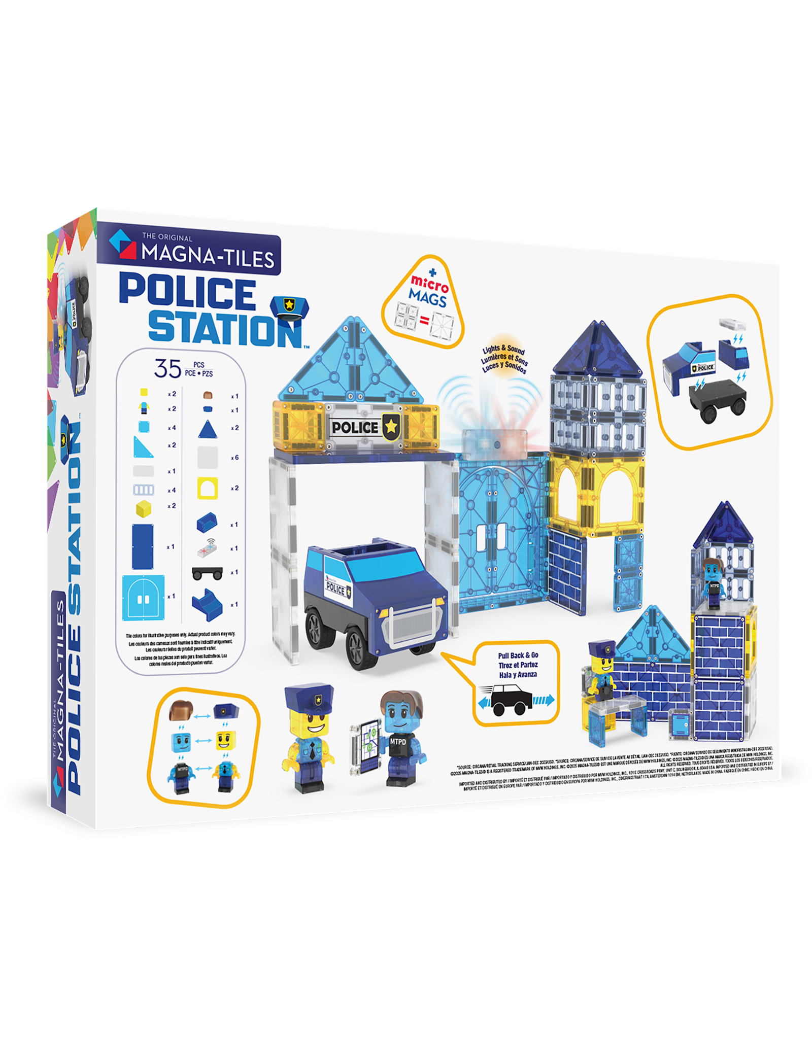 Magna-Tiles Magna Tiles Police Station 35 stuks