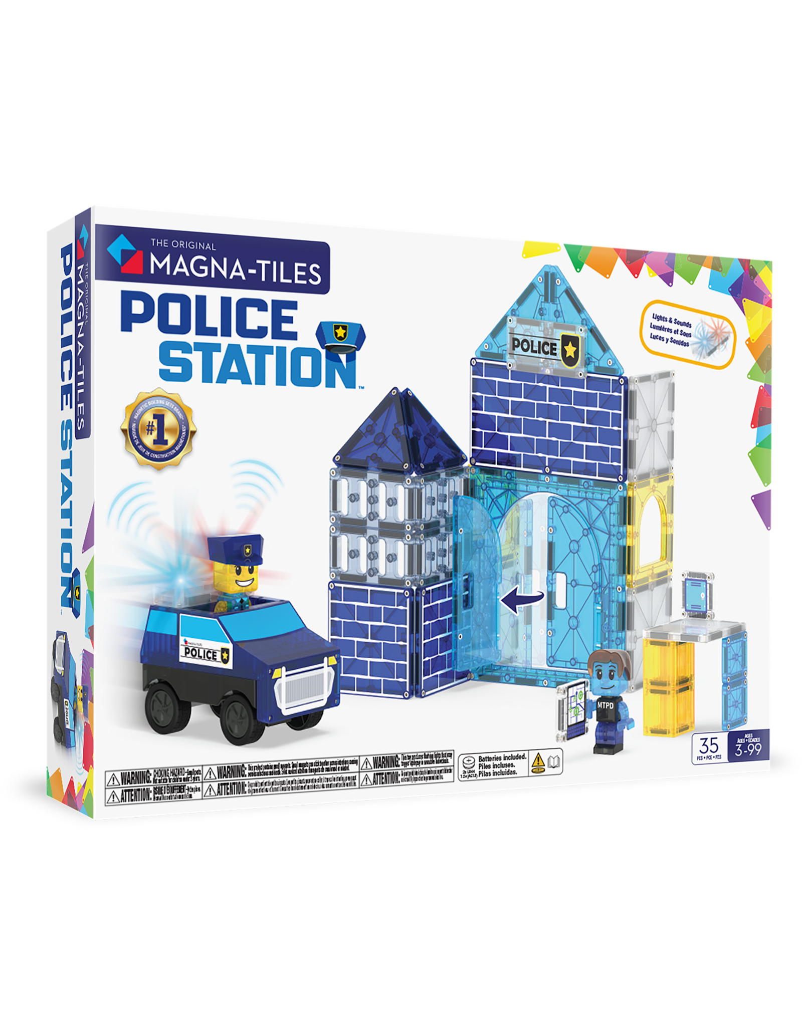 Magna-Tiles Magna Tiles Police Station 35 stuks