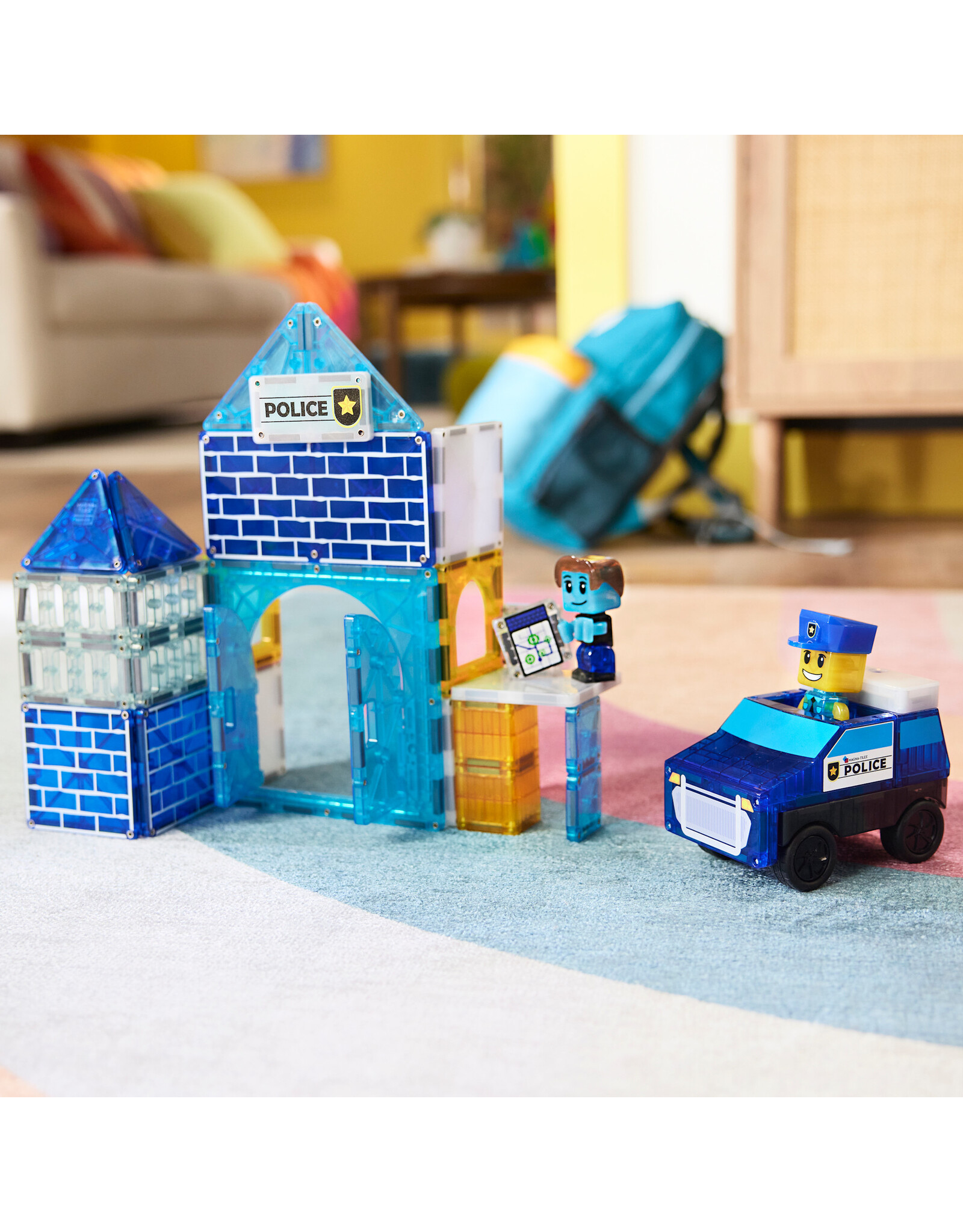 Magna-Tiles Magna Tiles Police Station 35 stuks