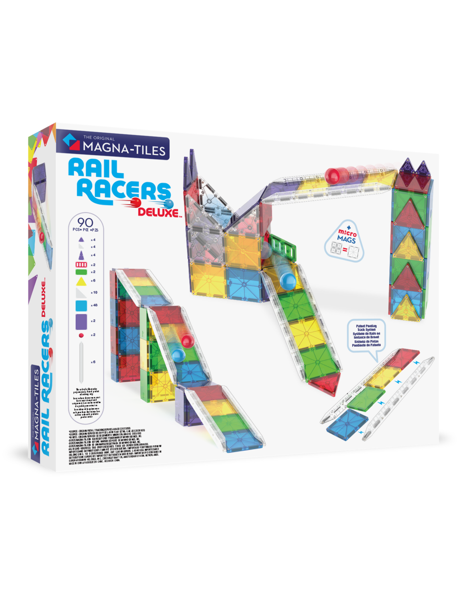 Magna-Tiles Magna Tiles Rail Racers Deluxe 90 stuks