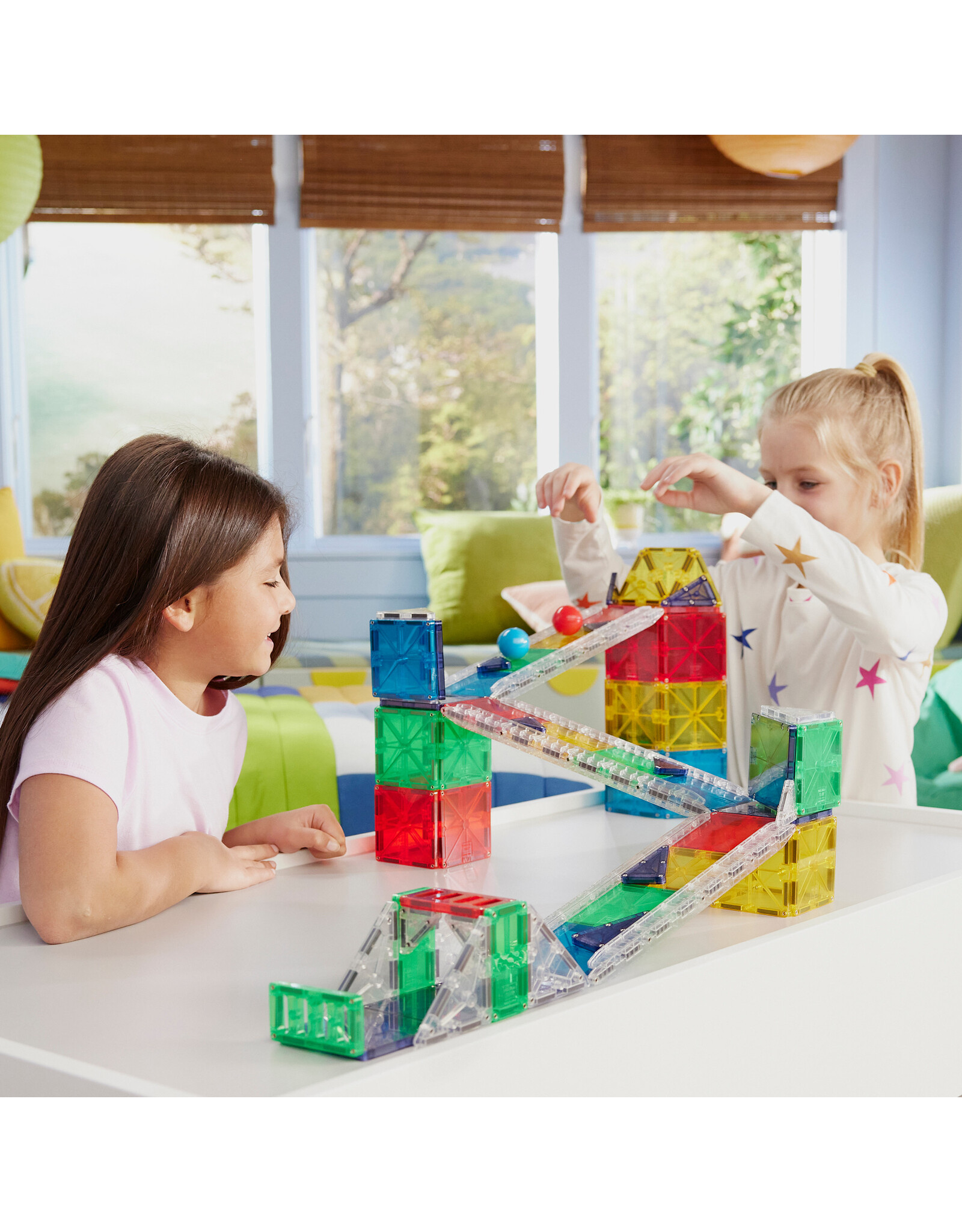 Magna-Tiles Magna Tiles Rail Racers Deluxe 90 stuks