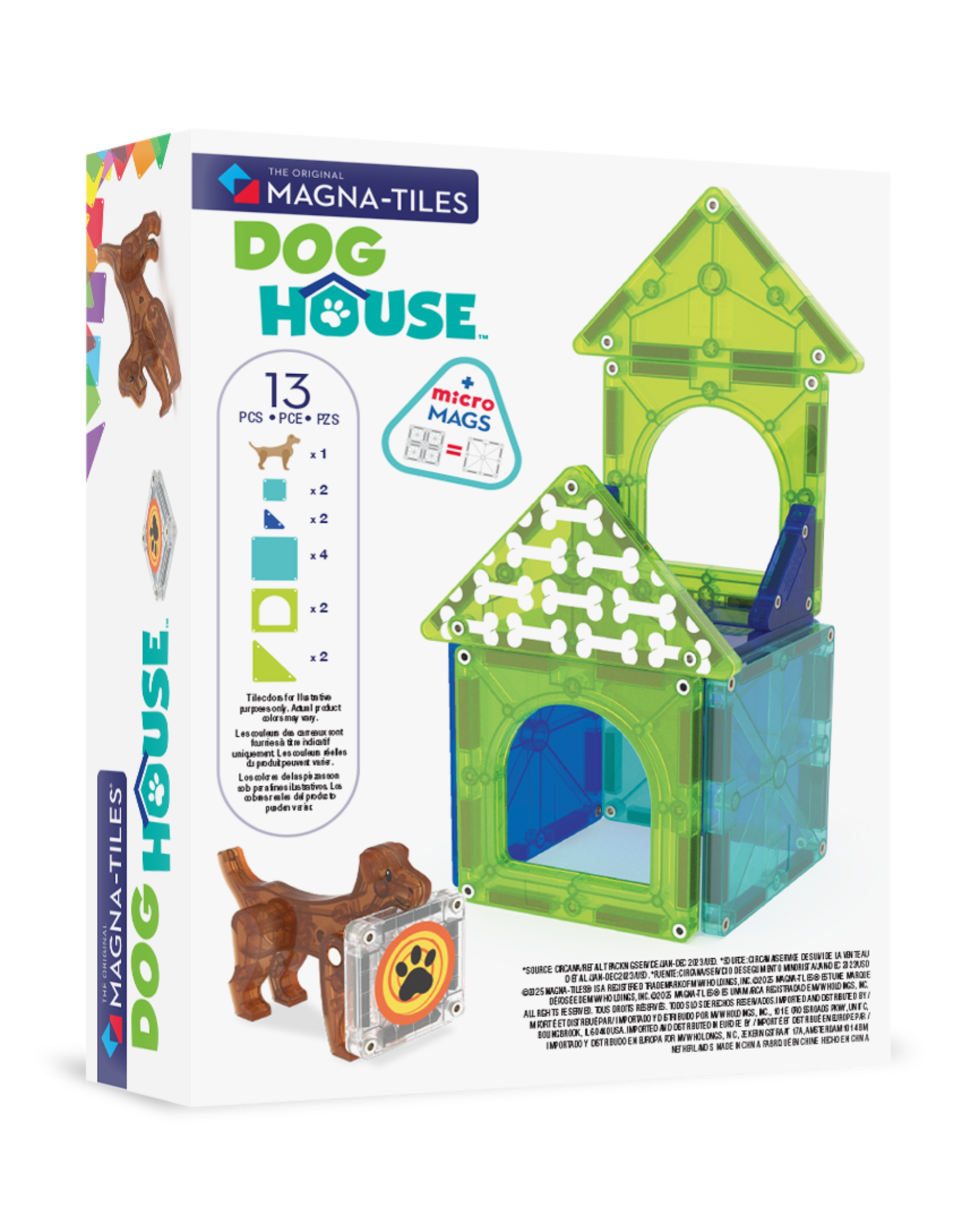 Magna-Tiles Magna Tiles Dog House 13  stuks
