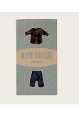 Maileg Brown checked shirt and pants Dad mouse
