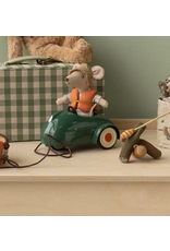 Maileg Car Mouse Dark green