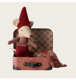 Maileg Christmas mouse, Baby in suitcase