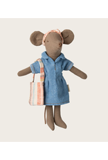 Maileg Denim dress and bag Mum mouse