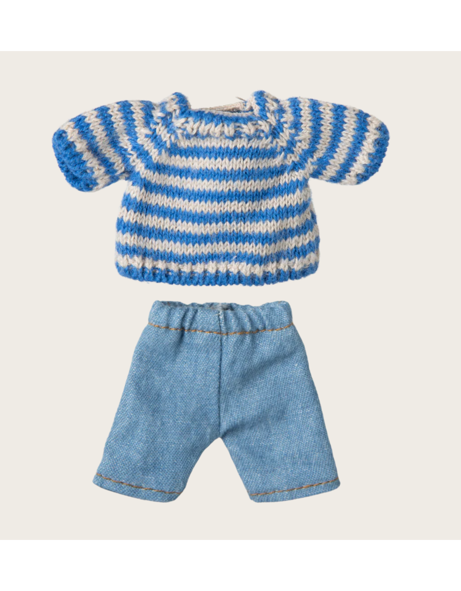 Maileg Knitted sweater and pants Big brother mouse
