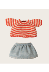 Maileg Knitted sweater and skirt Big sister mouse