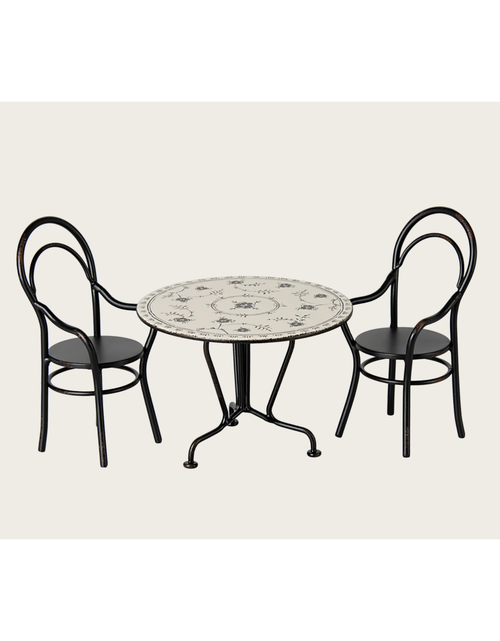Maileg Dining table set 2 chairs miniture