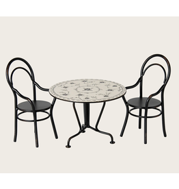 Maileg Dining table set 2 chairs miniture