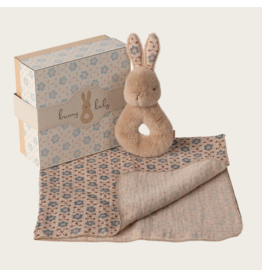 Maileg Rabbit rattle set Cream peach