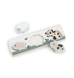 Done by Deer Sensory puzzle Tiny Farm Colour mix