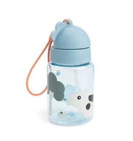 Done by Deer Straw bottle Tiny farm Blue