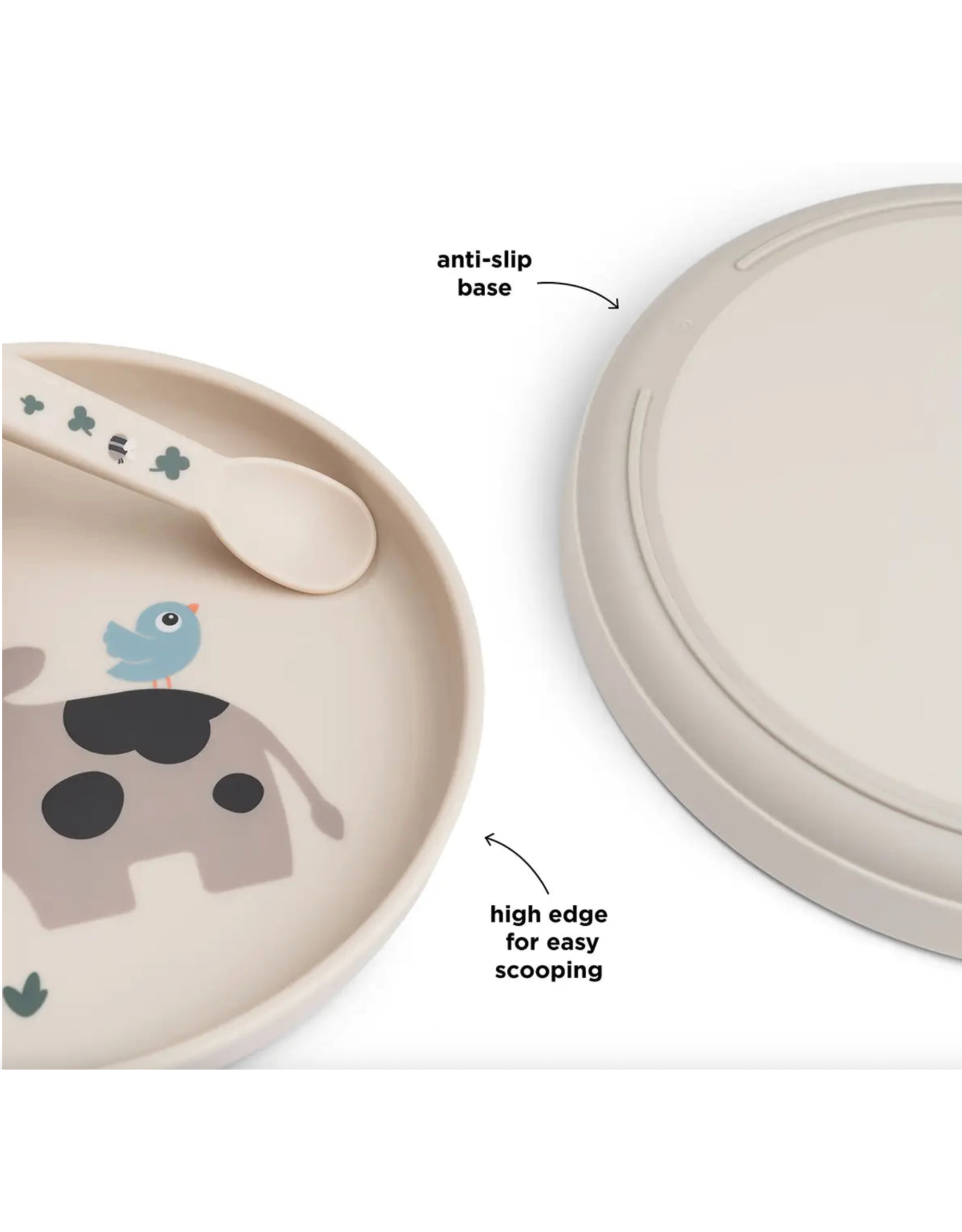 Done by Deer Foodie plate Tiny farm Sand