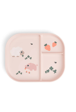 Done by Deer Foodie compartment plate Tiny farm Powder