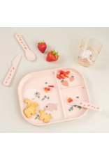 Done by Deer Foodie compartment plate Tiny farm Powder
