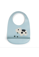 Done by Deer Silicone bib Dotti Blue