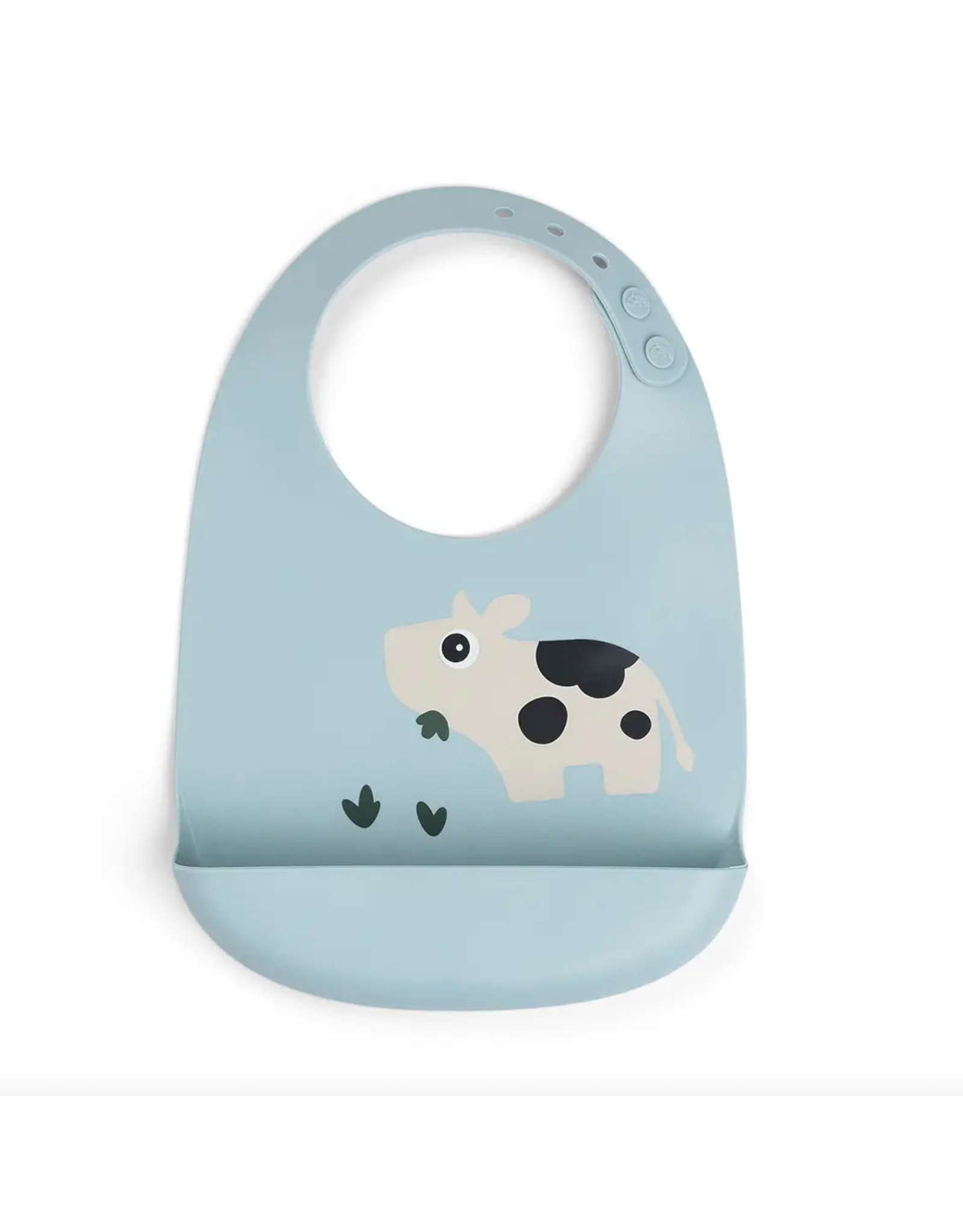 Done by Deer Silicone bib Dotti Blue