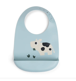 Done by Deer Silicone bib Dotti Blue