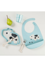 Done by Deer Silicone bib Dotti Blue