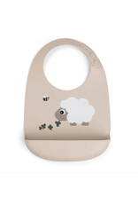 Done by Deer Silicone bib Sheepy Sand