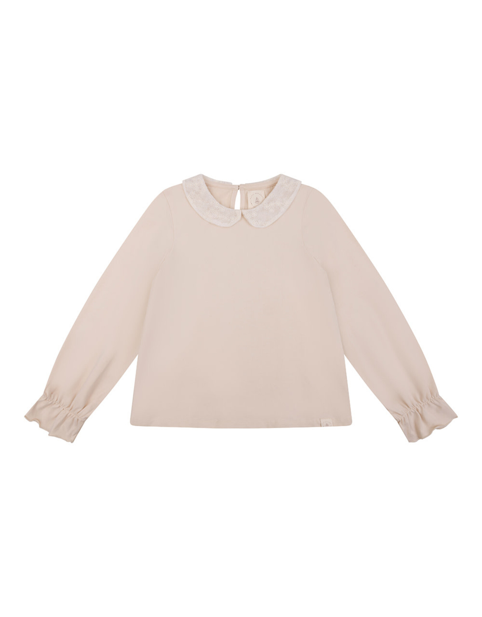 NAVY NATURAL June top flower broderie