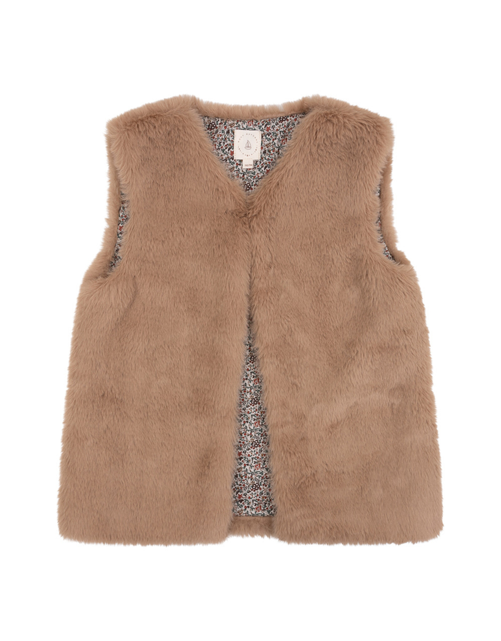 NAVY NATURAL Mikki gilet fluffy brown
