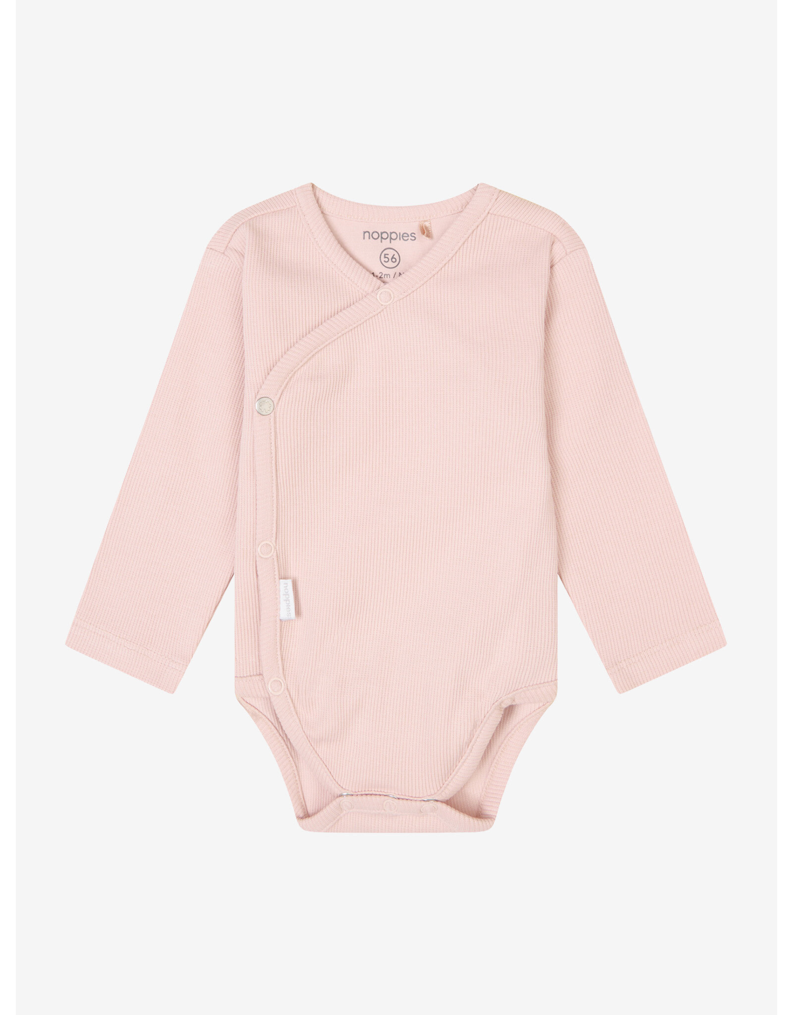 Noppies Unisex Romper Narellan long sleeve Rose Smoke NOS