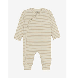 Noppies Unisex Playsuit Nolan long sleeve Stripe pattern Off white nos