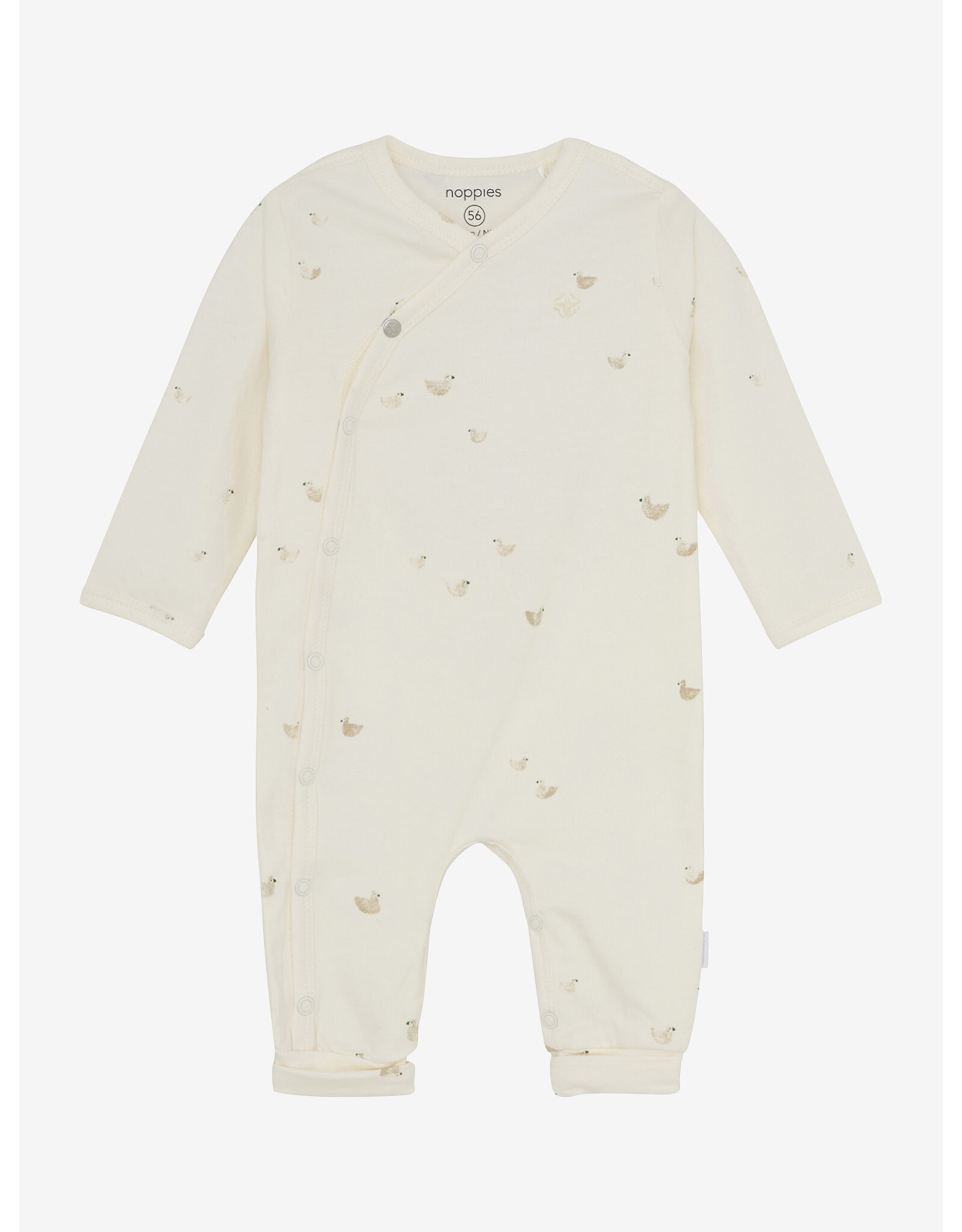 Noppies Unisex Playsuit Nolan long sleeve Animals pattern Off white