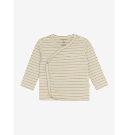 Noppies Unisex Tee wrap Nour long sleeve Stripe pattern Off white nos