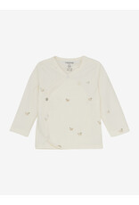 Noppies Unisex Tee wrap Nour long sleeve Animals pattern Off white
