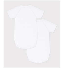 Petit Bateau 2 BODIES NAISS MC white  varianNAI