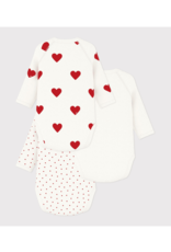 Petit Bateau 3 BODIES NAISS ML hart  varianNAI