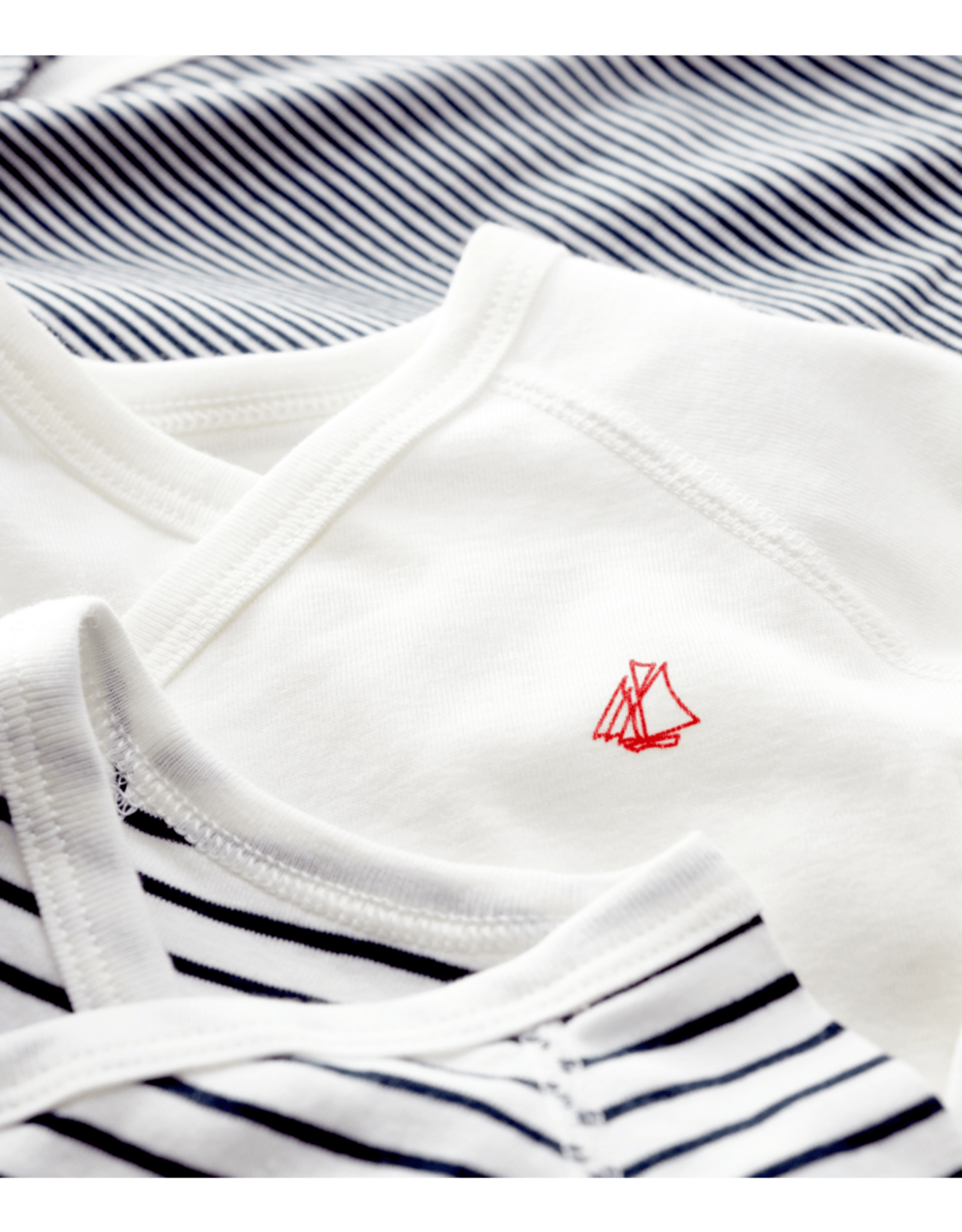 Petit Bateau 3 BODIES NAISS ML mix   varianNAI