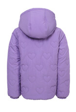 Little Looxs Little quilted hearts outerwear jack BRIGHT LILAC
