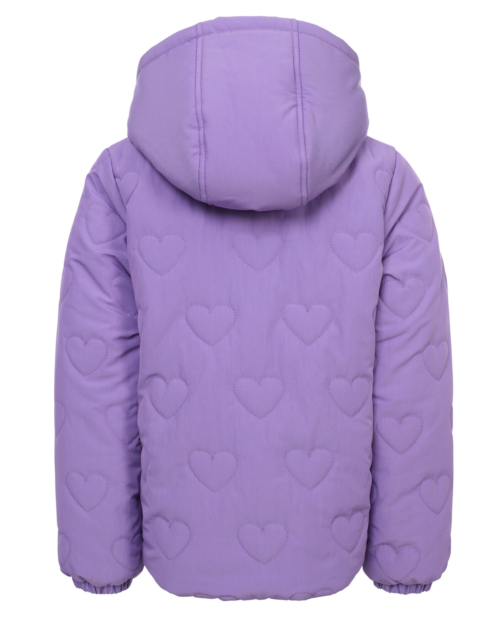 Little Looxs Little quilted hearts outerwear jack BRIGHT LILAC