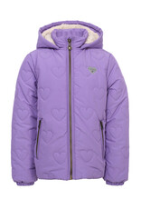 Little Looxs Little quilted hearts outerwear jack BRIGHT LILAC