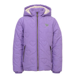 Little Looxs Little quilted hearts outerwear jack BRIGHT LILAC