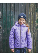 Little Looxs Little quilted hearts outerwear jack BRIGHT LILAC