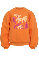 Little Looxs Little sporty scuba sweat sweater Bright orange