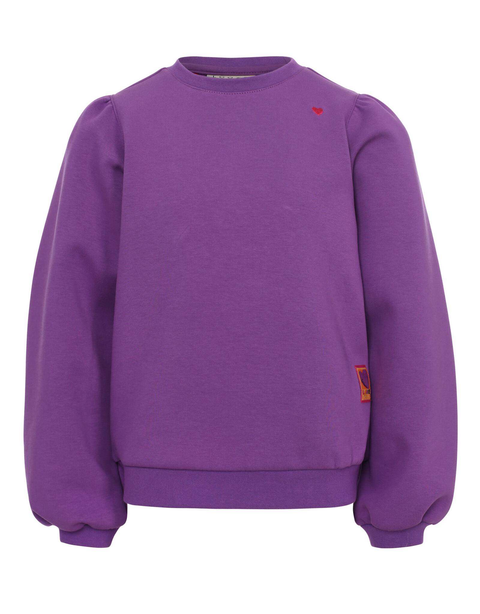 Little Looxs Little sporty scuba sweat sweater Violet purple