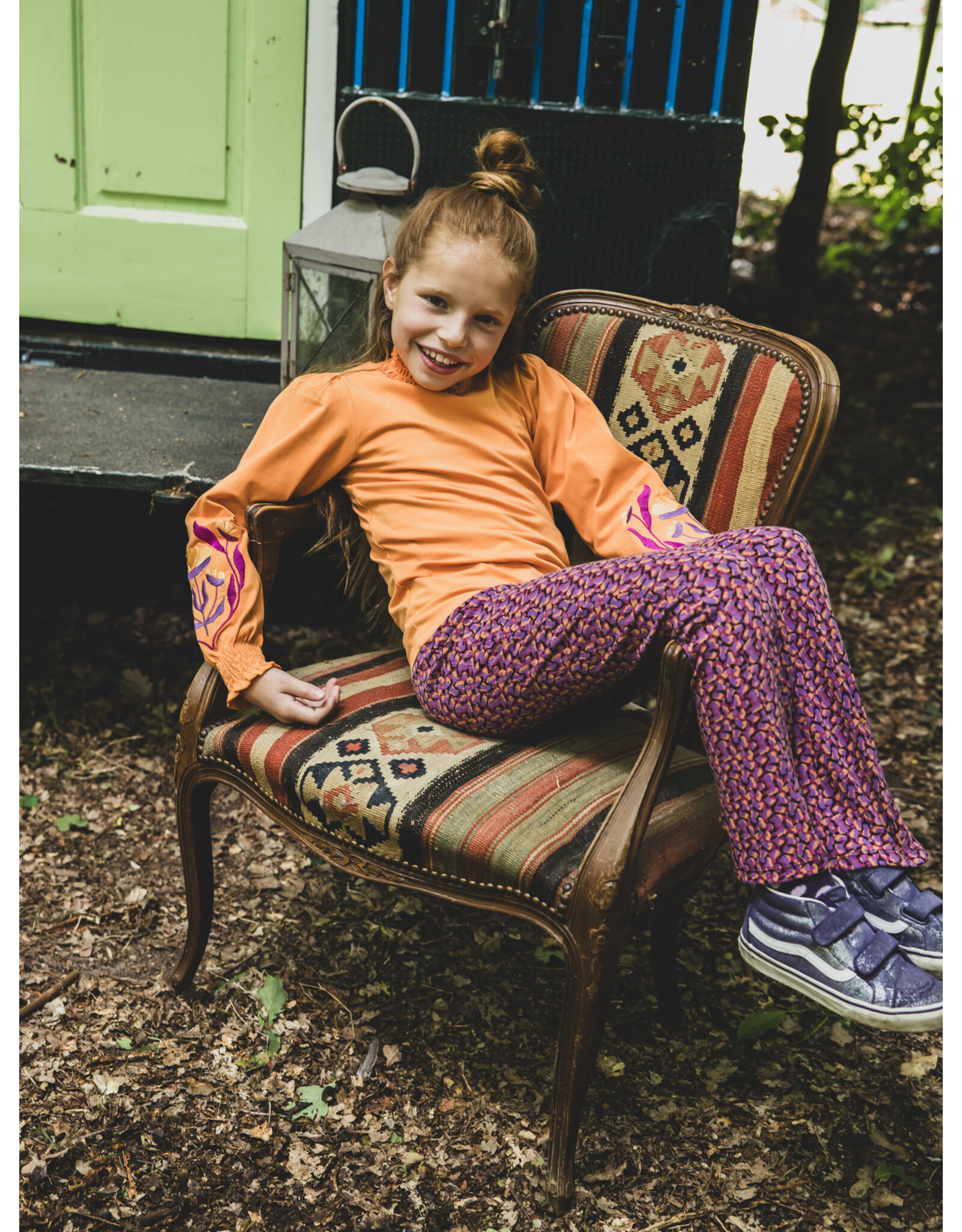 Little Looxs Little t-shirt longsleeve Bright orange W25