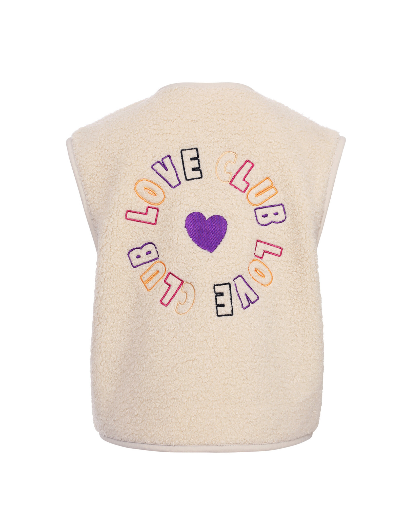 Little Looxs Little teddy gilet Dove white