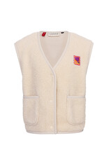 Little Looxs Little teddy gilet Dove white