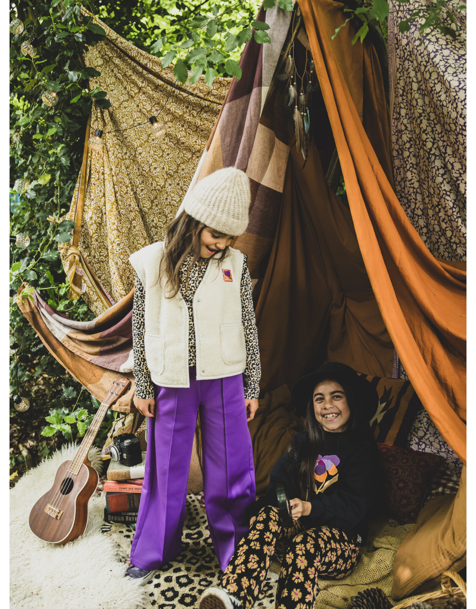 Little Looxs Little teddy gilet Dove white
