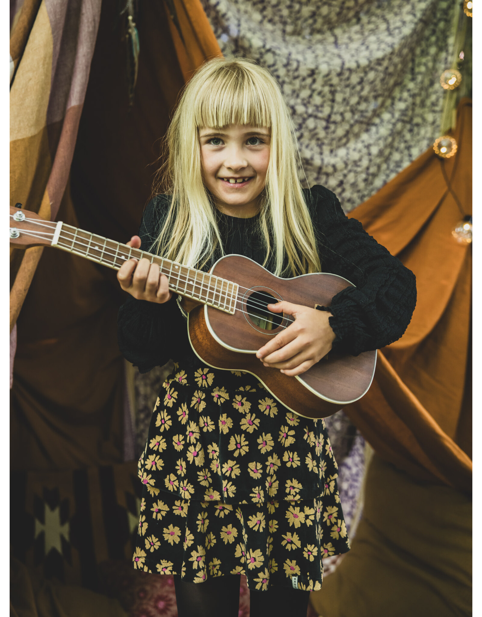 Little Looxs Little velvet flaire skirt soft winterflower