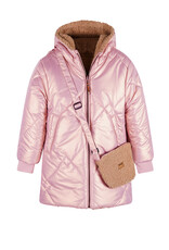 Nono Betty Reversible Hooded Mid Long Jacket+ Bag Animal