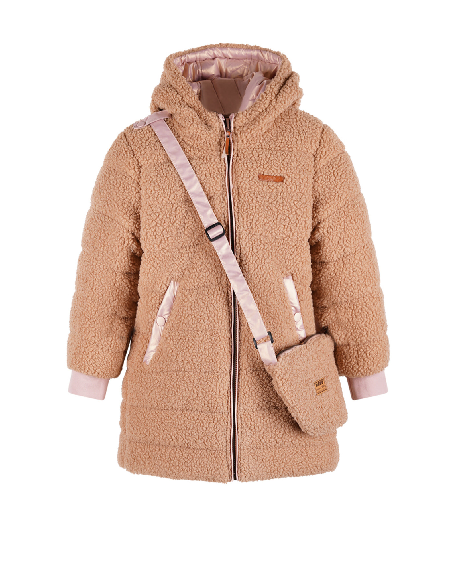 Nono Betty Reversible Hooded Mid Long Jacket+ Bag Animal