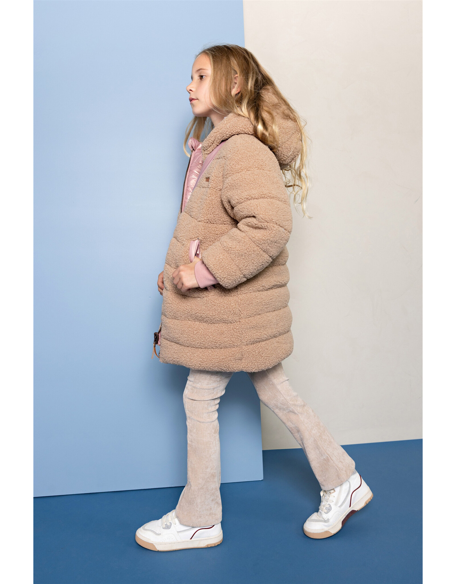 Nono Betty Reversible Hooded Mid Long Jacket+ Bag Animal